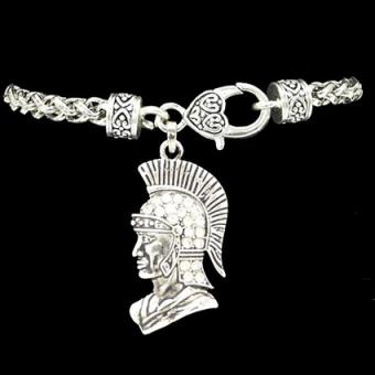 Silver Trojan Decorative Charm Clasp