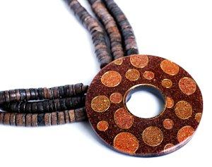 Wooden Bohemian necklace