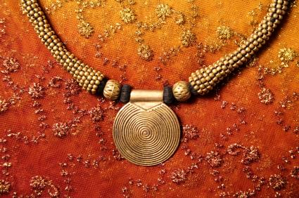 Coiled wire pendant