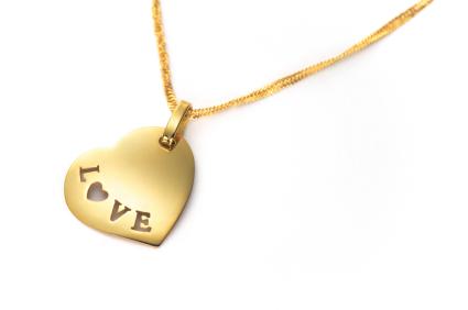 Love charm necklace