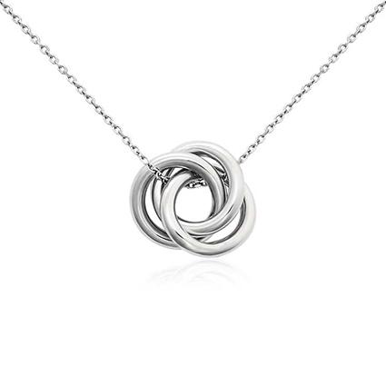 9 Love Knot Necklace Styles You Ll Adore Lovetoknow - Sterling Silver Love Knot Pendant Necklace