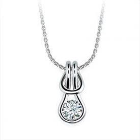 Love Knot Necklace Lovetoknow Everlon Diamond Love Knot Necklace