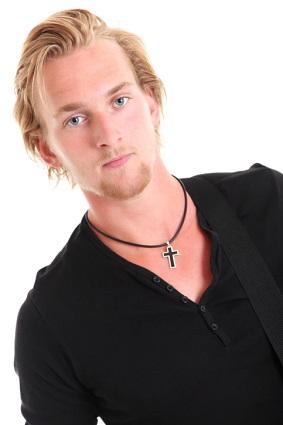 black onyx cross necklace