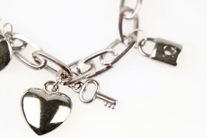 Sterling silver heart charm