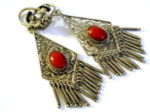 Long Silver Earrings