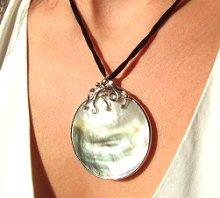 Pendant with Black Leather Cord