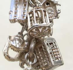 Silver charms make lovely bracelets