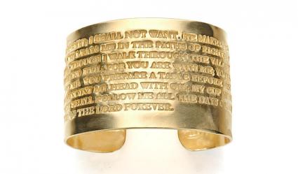Scripture cuff