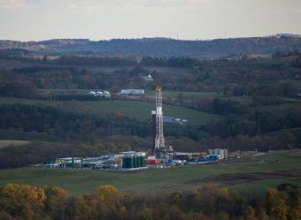 A hydro-fracking operation Robinson Township, Pennsylvania