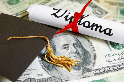diploma and money