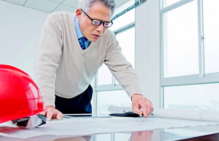 Engineering manager working