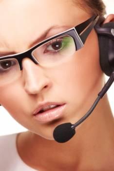GameStop employee wearing a headset