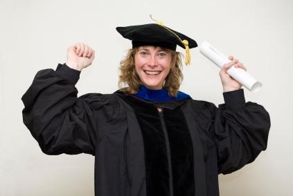 Happy graduate ready to begin her career