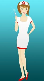 small cartoon nurse