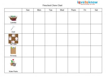 Preschool Chore Chart