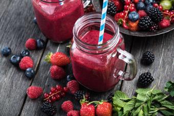 Summer berries smoothie