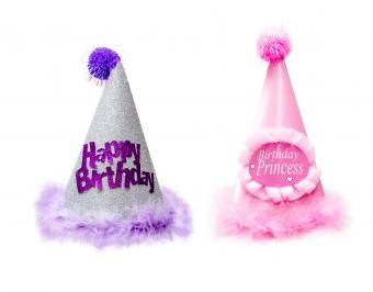 Two Fancy Furry Birthday Hats