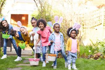 Children on an Easter Egg Hunt