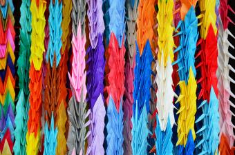 Traditional Japanese Thousand Origami Cranes