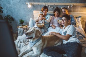 Movie night is their favourite family tradition