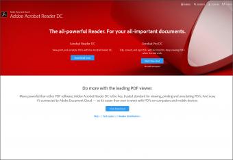 Screenshot of Adobe Reader