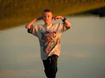 boy at summer camp