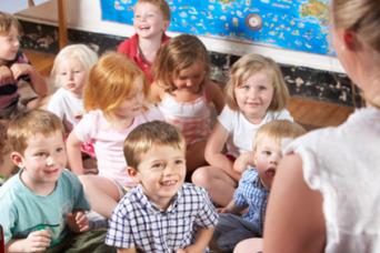 Children in a classroom