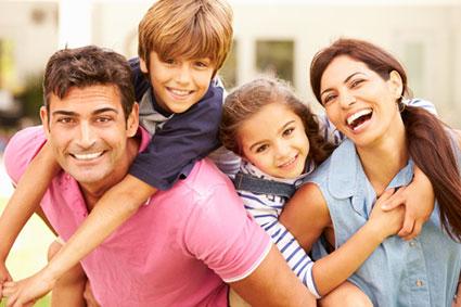 Portrait of happy family
