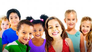kids smiling at camera