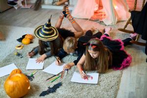 Kids coloring Halloween printables