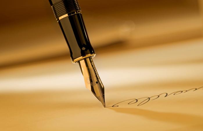 writing on paper