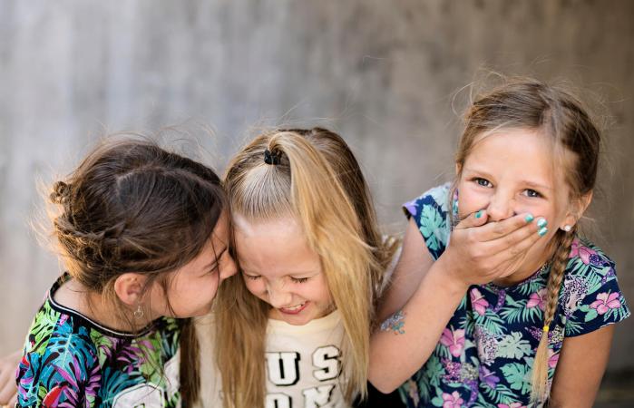 Giggling girls