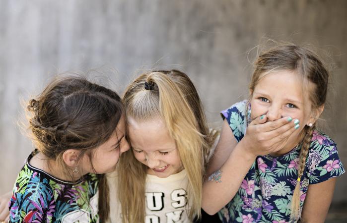 Giggling girls