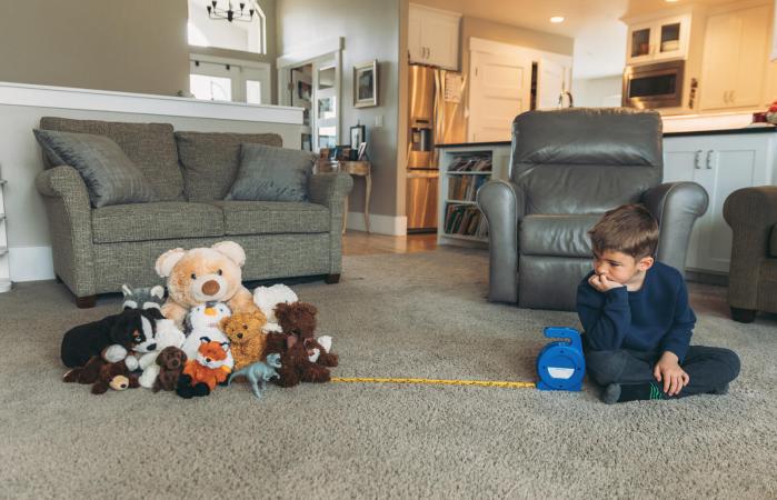 Child Practicing Proper Social Distancing