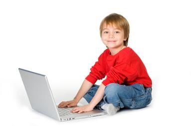 boy on the computer