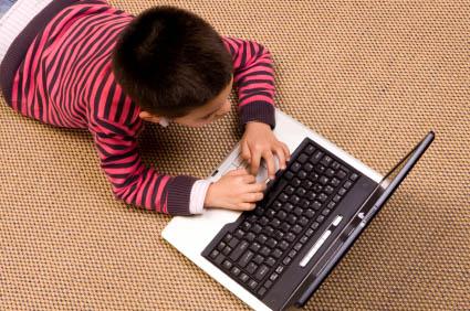 kids typing