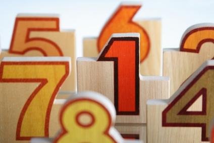 Wooden numbers