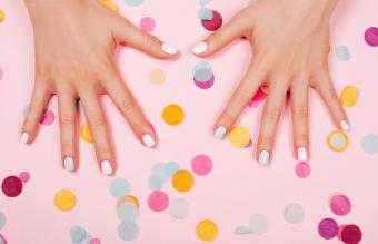 Stylish trendy female manicure