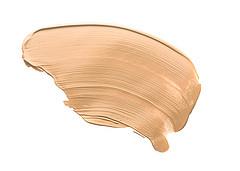 Swipe of lightweight foundation