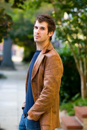 leather blazer