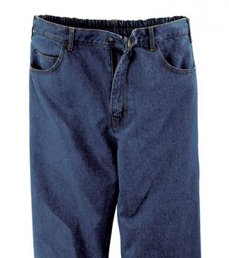 mens jeans with elastic waist and zipper