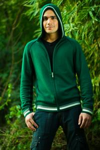 zippered hoodie