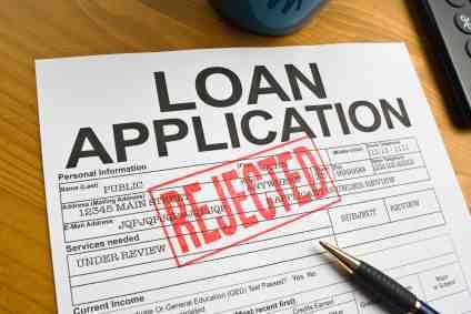 Rejected loan application