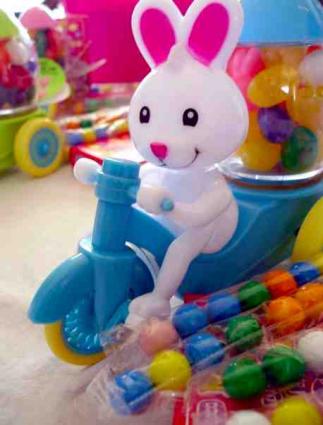 The Easter Bunny sells Easter movies