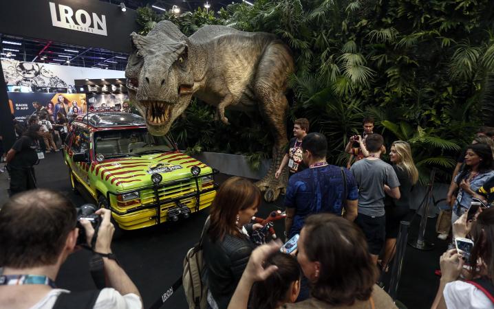 Jurassic Park display Sao Paulo Brazil