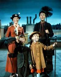 Julie Andrews and Dick van Dyke in Mary Poppins