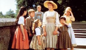 Julie Andrews is Maria in the Sound of Music
