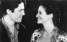 Hugh Grant and Julia Roberts in Notting Hill