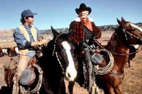 Billy Crystal and Jack Palance in City Slickers
