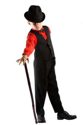 Professional photo of a child performer